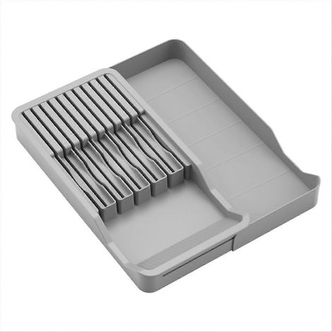 Support couteaux drawer bloc couteaux support avec expandable cutlery plateau (1/5)