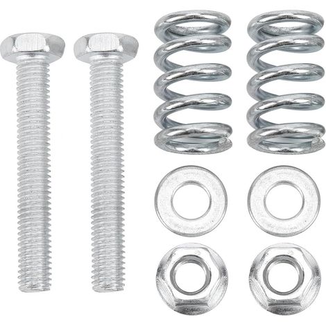 Kit de Réparation D'échappement, 8PCS M8 X 1,25 Ensemble de Remplacement de Joint de Ressort D'écrou de Boulon D'échappement en Acier, écrou et Boulon D'échappement D'accessoires (1/5)