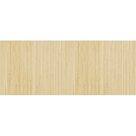 Tapis de sol,Tapis rectangulaire naturel clair 80x200 cm bambou CFW942274 (1/5)