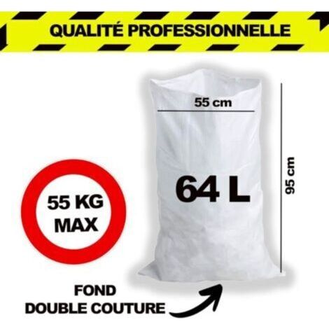 NALOOKAMIC  Sac à gravats tissé résistance 60 kg - vendu par 20