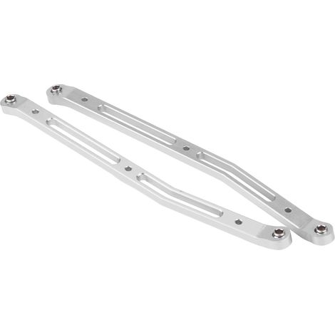 Bras de suspension arrière en aluminium pour Axial SCX10 II 90026, Rock Racer, renforcé, léger, argenté. (1/4)