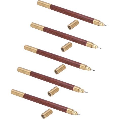 Ensemble de 5 crayons à dessin portables à pointe carbure pour le travail du bois, le marquage, la gravure et la découpe (1/5)