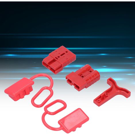 Connecteur d'alimentation à connexion/déconnexion rapide pour batterie 50 A 12-36 V CC (rouge) (1/5)