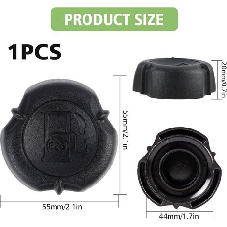 Bouchon Réservoir Essence - 1 Pièce - Filetage 40 mm - Pour Tondeuse Et Débroussailleuse - ABS (1/3)