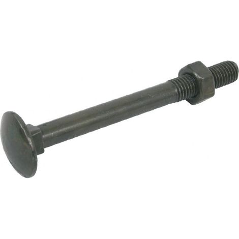 Serie di 8 bulloni testa tonda in acciaio zincato, L.70 x Diam.7 mm AFBAT AFBAT