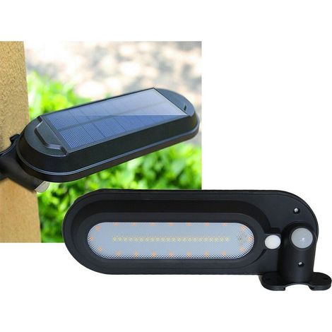 TRADE SHOP - 4 Lampada Led Solare Da Esterno Giardino Faretto Fotovoltaico Sensore A 42 Led - (1/4)