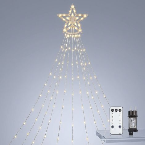 Tenda luminosa Luci LED natalizie Lucine per albero 3,5 m 360 (1/5)