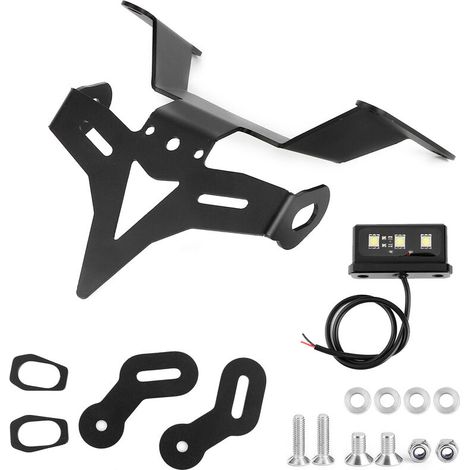 Jeffergarden Garde-boue de moto élimine le support de plaque d'immatriculation avec LED pour CB650R CBR650R 20192020-DOU