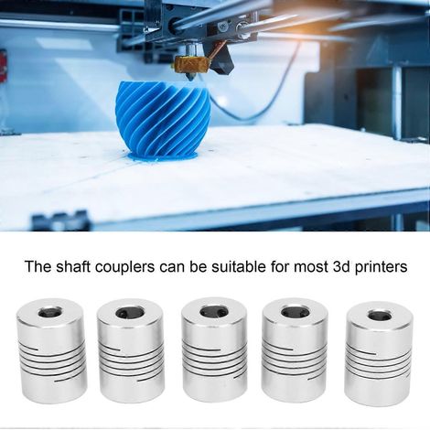 Stück flexible Wellenkupplungen aus Aluminiumlegierung, starre Klemmkupplungen, 3D-Druckerzubehör