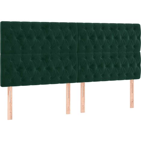 Maison Exclusive - Cabecero Terciopelo Verde Oscuro 180x7x118/128
