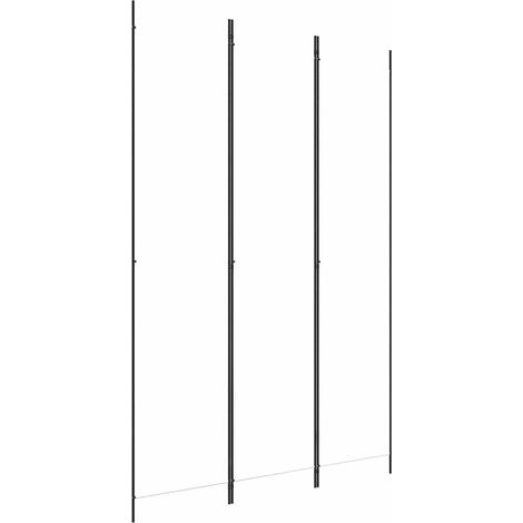 vidaXL Biombo divisor de 3 paneles de tela blanco 150x220 cm (1/2)