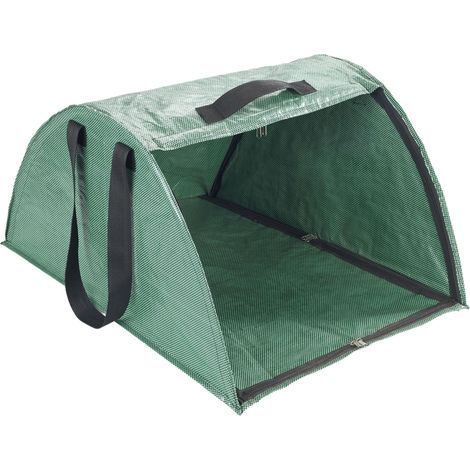 Outil de Jardinage Collecteur de Feuilles XL ramassage Efficace avec Bord de Balayage intégré en Plastique et Fibre de Verre Vert 50x35x75 cm (1/5)