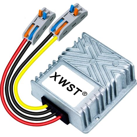 Convertisseur de tension 20-90 V 24 V 36 V 48 V 60 V 72 V 80 V vers 12 V, convertisseur DC DC 16 A 192 W avec connecteur rapide pour chariot de golf LED Light Truck (1/5)