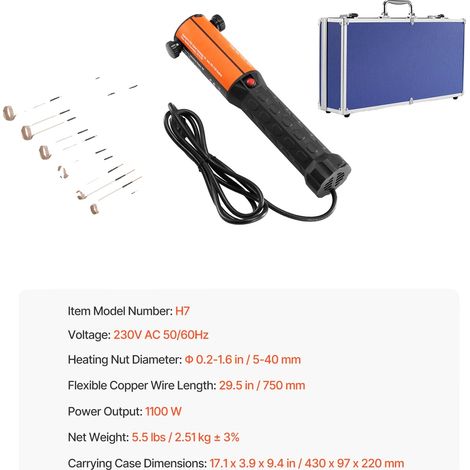 Chauffage par induction magnétique, design portable, 8 bobines d'induction, 1000W (1/2)