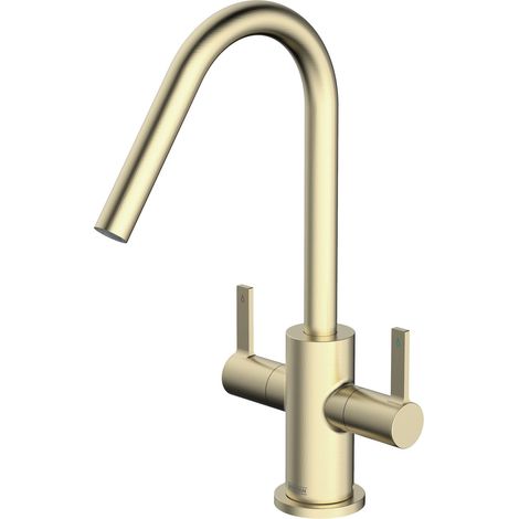 Bristan CSH EFSNK Cashew Easyfit Monobloc Kitchen Sink Mixer Tap Brushed Brass (1/5)
