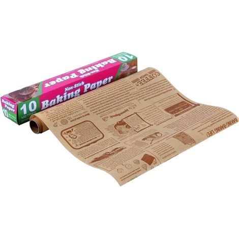 Backpapier, Zeitungspapier, 10 m Antihaft-Pergamentpapier, Antihaftbeschichtung (1/5)