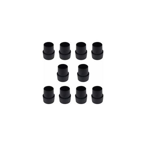 Lot de 10 embouts de pied de trampoline en caoutchouc antidérapant facile à installer Accessoires de trampoline solides en latex pour pieds ronds de 2,5 cm Noir (1/5)