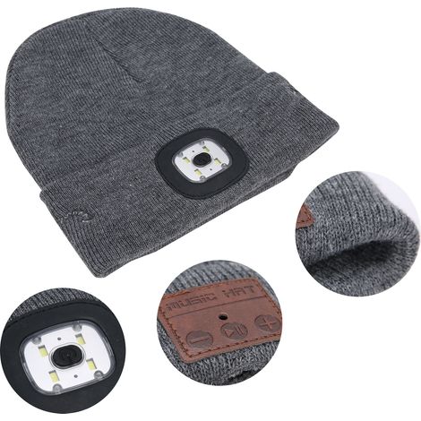 Casquette Audio Bluetooth avec Éclairage LED et Casque sans Fil Double Fonction (1/5)