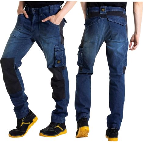 Jeans da Lavoro Elasticizzato Rica Lewis Mobtec Blue 58