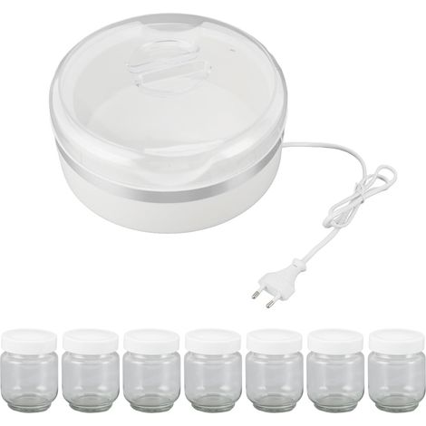 Yaourtière, Multifonctionnelle à Température Constante, Pot Intérieur Haute Capacité, Machine à Vin De Riz Automatique avec 7 Tasses pour la Maison(EU) (1/5)