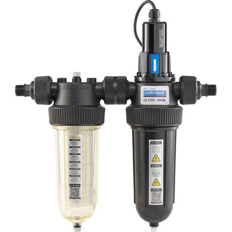 Cintropur – Stérilisateur UV 25W – Désinfection des eaux de puits – Élimine 99,9% des bactéries – Pression max 16 bars – Compact et facile à installer (1/5)
