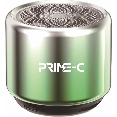 Mini enceinte Bluetooth sans fil en métal, 3 W, longue autonomie - verte