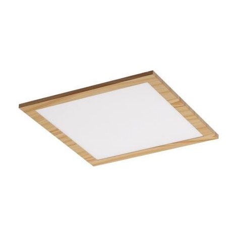 Plafoniera LED quadrata 29,5 cm 12W faggio Rabalux