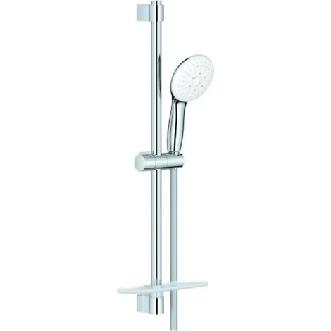 GROHE Set de barra de ducha Tempesta 110 276003 600mm 3 chorros Estante WS cromado, 27600003