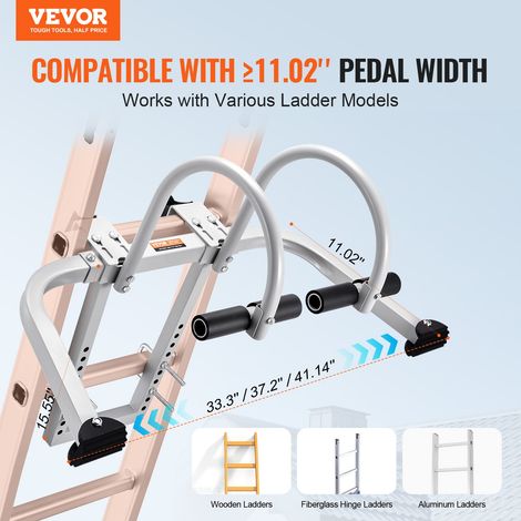 Stabilisateur d'Échelle de Toit 2 en 1 en Acier au Carbone, avec Accessoires, Barre, Poignée, Capacité de Charge 150 kg, Compatible… (1/5)