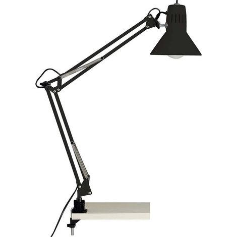 Brilliant lampe, lampe de bureau Hobby noir, métal, 1x A60, E27, 40W, lampes normales (non incluses), A ++ (1/2)