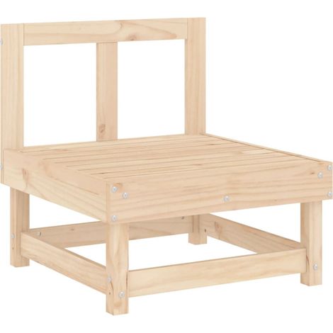 Maison Exclusive - Garten-Mittelsofa Massivholz Kiefer