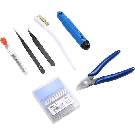 Kit de nettoyage de buses pour imprimante 3D avec pince, brosse de nettoyage, (1/5)