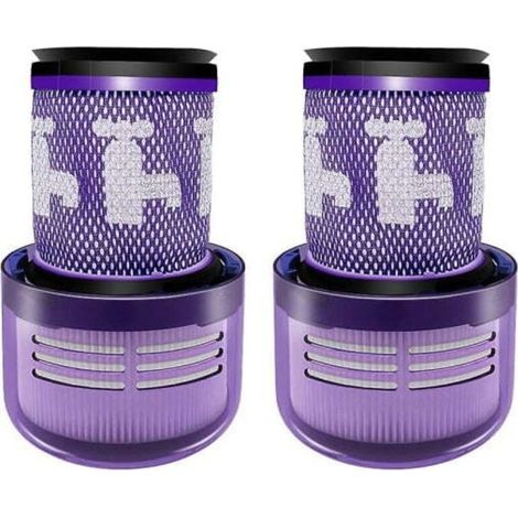 Lot de 2 filtres remplaçables lavables pour aspirateur sans fil V12 Detect Slim – Compatible avec modèles détecteurs de poussières (1/4)