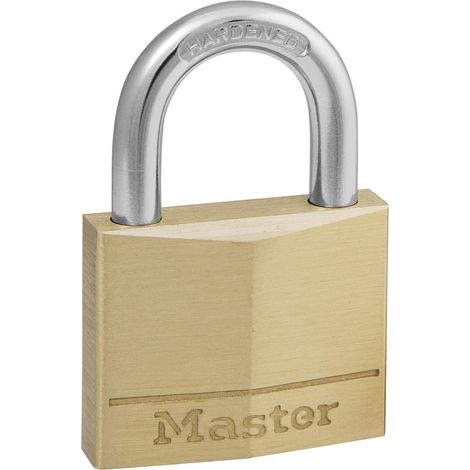 Master Lock 140EURD Solid Brass 40mm Padlock with 4-Pin Cylinder (Model MLK140)
