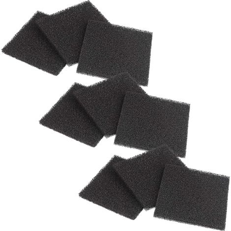 vhbw 9x Activated Carbon Filter Replacement for Toolcraft A0-61, TO-6851487 for Extraction System, Filter System - 12.6 x 12.5 cm