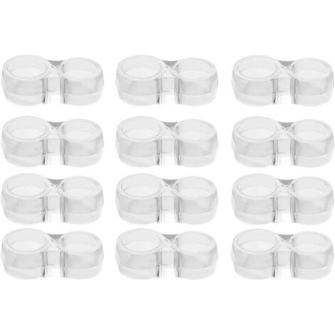 Protection poignee porte - lot de 12 protège poignée porte double transparents et protege mur pour poignée de fenêtre pour protéger contre les marques (1/5)