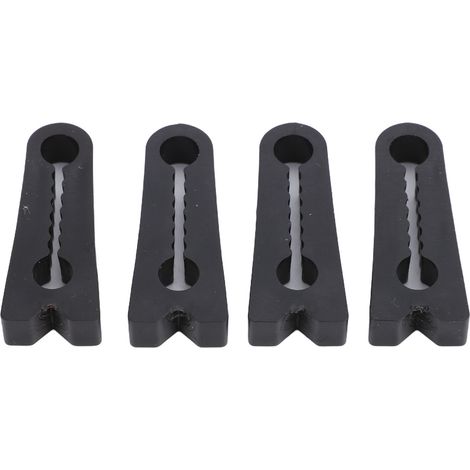 Couvercle verrouillage porte voiture silicone, 4 pièces, amortisseur chocs, protection antidérapante universelle pour voitures, camions, SUV (1/5)