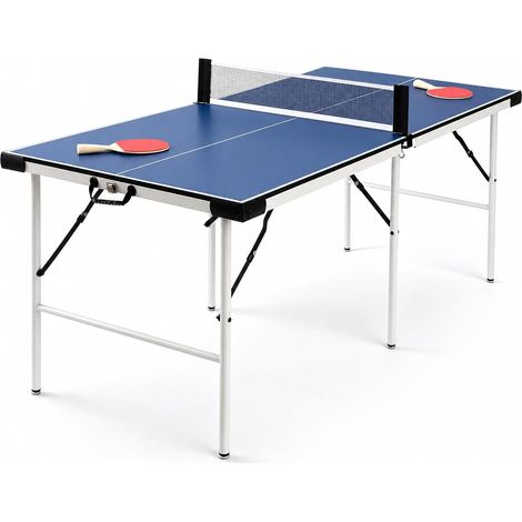 HLC Foldable Outdoor Ping Pong Table  Equipped with a Set of Ping Pong Rackets  Table Tennis Tables with Folding Design  Suitable for Adults or Children