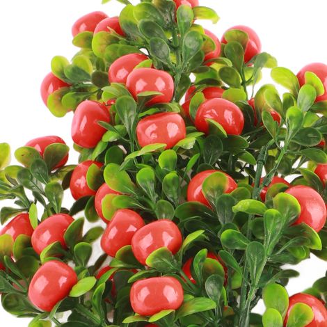 Oranger en pot, arbres fruitiers artificiels, plantes artificielles (1/5)