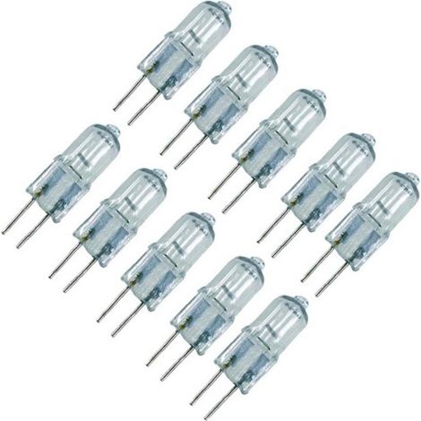 Lot de 10 ampoules halogènes G4, 6V, 20W, transparentes. (1/5)