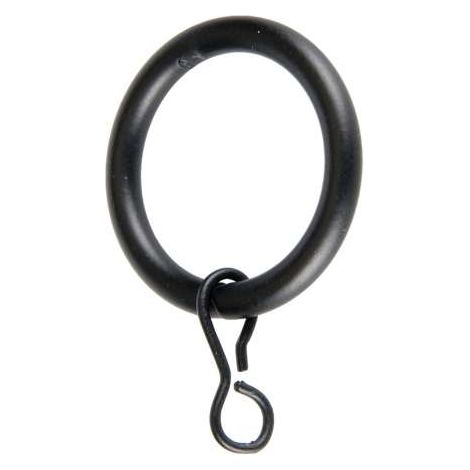 Anello in metallo Nero per tende (1/2)