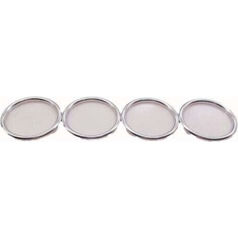 Garniture de protection de bague de ventilation de climatisation Audi A1 A1 Aluminium 14-17 Argent