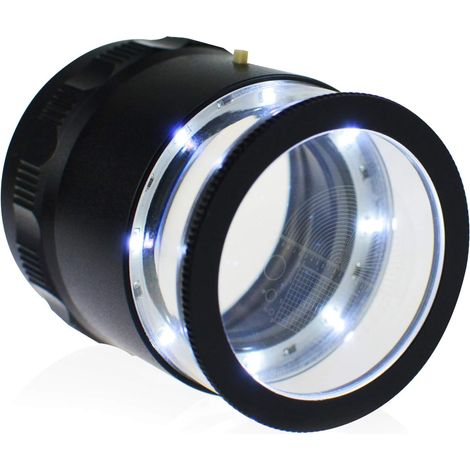 10X Loupe Bijoutier avec 8 lumières LED, Jewelry Loupe avec échelle de réticule Interchangeable pour Diamants, Bijoux, Pièces de Monnaie, Identification de Bijoux, Reconnaissance de Monnaie (1/5)