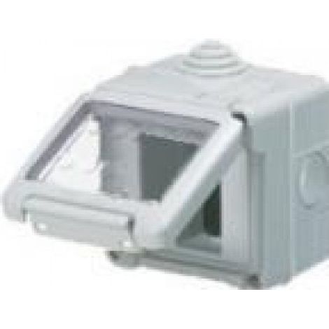 Contenitore 2 Posti Orizzontali Stagno ( Gewiss Cod. Gw27042 )