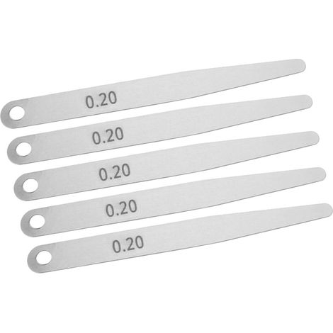 5-teiliges 0,2/0,3 mm Edelstahl-Dickenmessgerät Schweißkontrollwerkzeug (1/5)