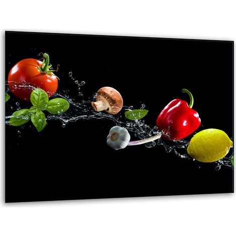 Schneidebrett aus Glas, Ständer 40x30, Gemüse (1/5)