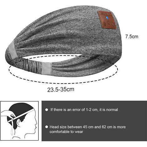 Casque de Sport Bluetooth pour Courir et Yoga, Écouteurs sans Fil Confortables pour Dormir sur le Côté - Qualité Audio HD (1/5)