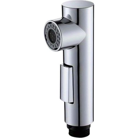 Douchette Robinet Cuisine 2 Jets - Tête de Douche Remplacement Chromé G1/2", Compatible Mitigeur Cuisine, Pratique et Polyvalente (1/5)