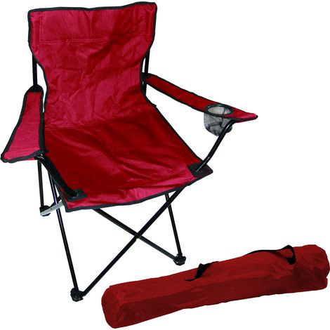 Anglersessel mit Getränkehalter Rot-DPO2455 (1/3)