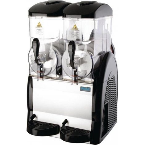 Machine de granité 2 x 12 Litres noir, 740 W, 220 V - MONO